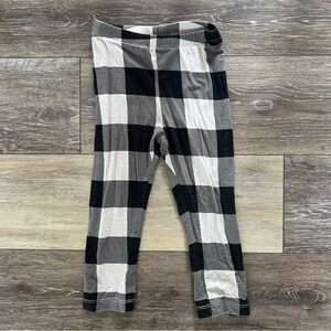 Kyte Baby 2T Black and White Plaid Leggings 🏁
